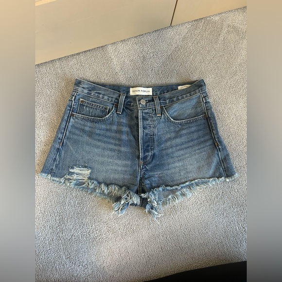 Aritzia- Denim Forum- The Ex Boyfriend Short - Picture 1 of 2